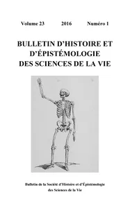 Couverture de D’une histoire épistémologique des modèles de régulation à l’émergence d’une épistémologie historique en science de la vie