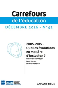 Couverture de 2005-2015 – Quelles évolutions en matière d’inclusion ?