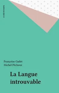 Couverture de La Langue introuvable