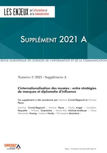 Couverture de L’internationalisation des musées : entre stratégies de marques et diplomatie d’influence