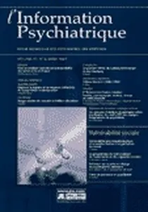 Couverture de Réflexion sur la prise en charge du psychopathe suicidaire
