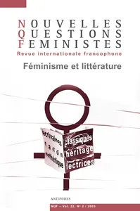 Couverture de Féminisme et littérature