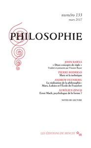 Couverture de Marx et la technique