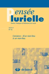 Couverture de L’errance : d’un non-lieu à un non-lieu