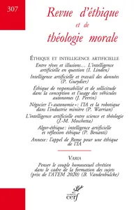 Couverture de Éditorial. Quelle éthique pour l’intelligence artificielle ?