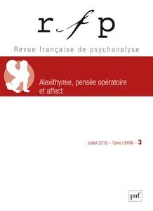 Couverture de Alexithymie, pensée opératoire et affect