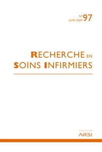 Couverture de Le travail émotionnel qui sous-tend les soins infirmiers: une analyse évolutionnaire de concept