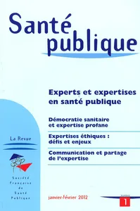 Couverture de L'expertise sanitaire : un regard fondé sur l'analyse des pratiques