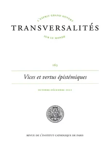 Couverture de Vices et vertus épistémiques